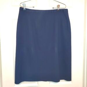 Pendleton Navy Skirt Pencil 16 100% Virgin Wool